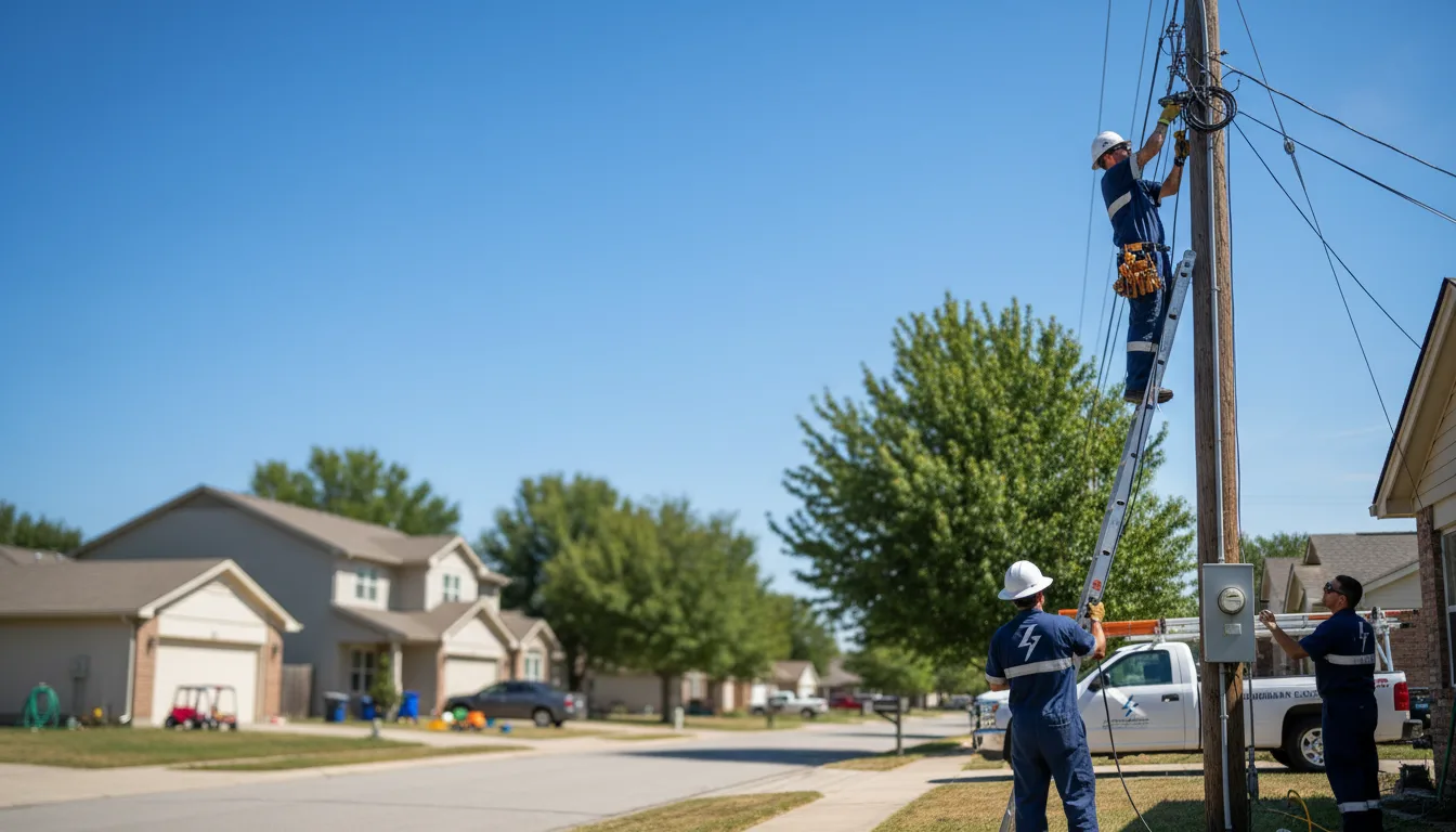 Residential electrician providing installation services in Rockwall, TX